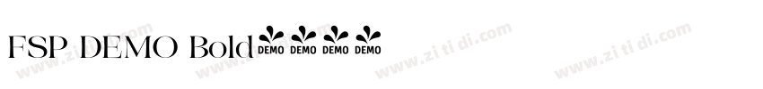 FSP DEMO Bold字体转换 FSP DEMO Bold字体转换